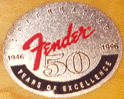 Fender 50th Anniversary Logo